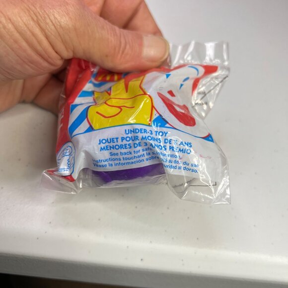 Vintage Fisher Price Purple Ball Rattle McDonalds Toy, Sealed Package 1996 - Picture 4 of 5